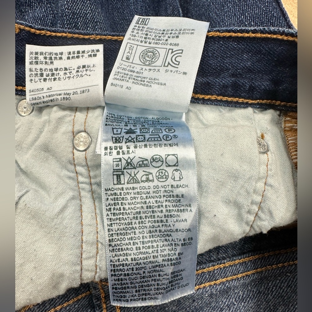 Levis 501CT Jeans Womens 32x32  Tapered Leg‎ Button Fly Denim custom tapered - Picture 12 of 14